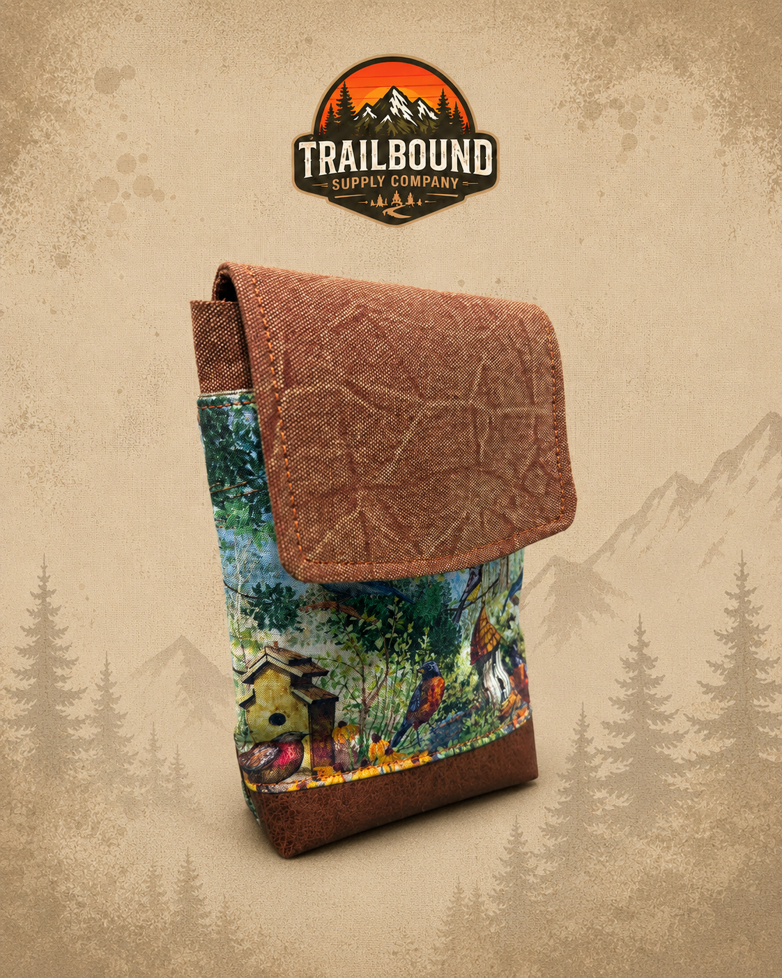 TrailBound Crossbody Phone Bag – Bird