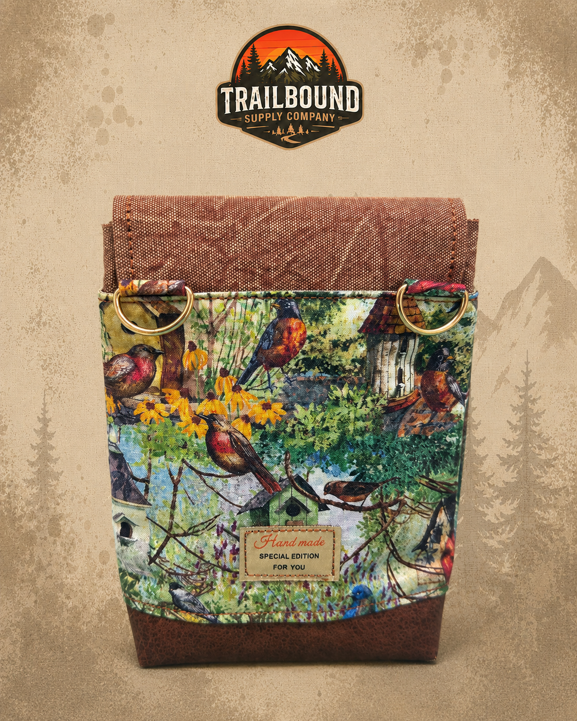 TrailBound Crossbody Phone Bag – Bird