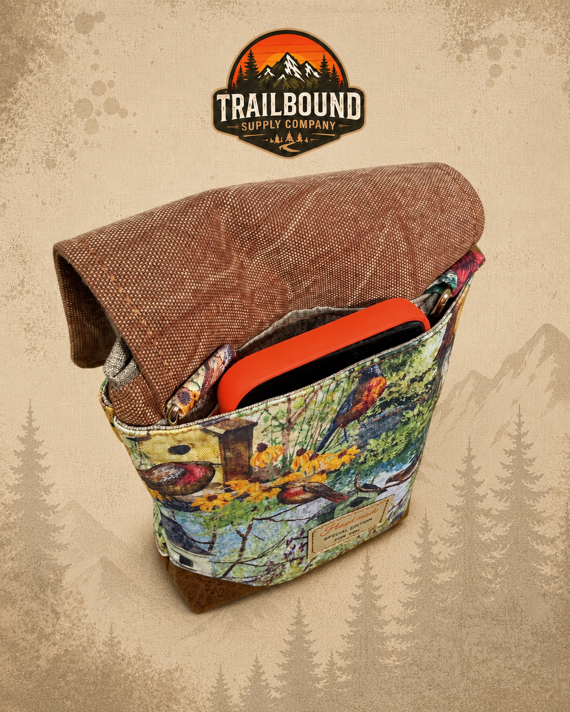 TrailBound Crossbody Phone Bag – Bird