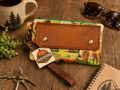 Handmade Highland Cow Wrist Wallet – Zippered Running Wallet | Phone & Card Holder