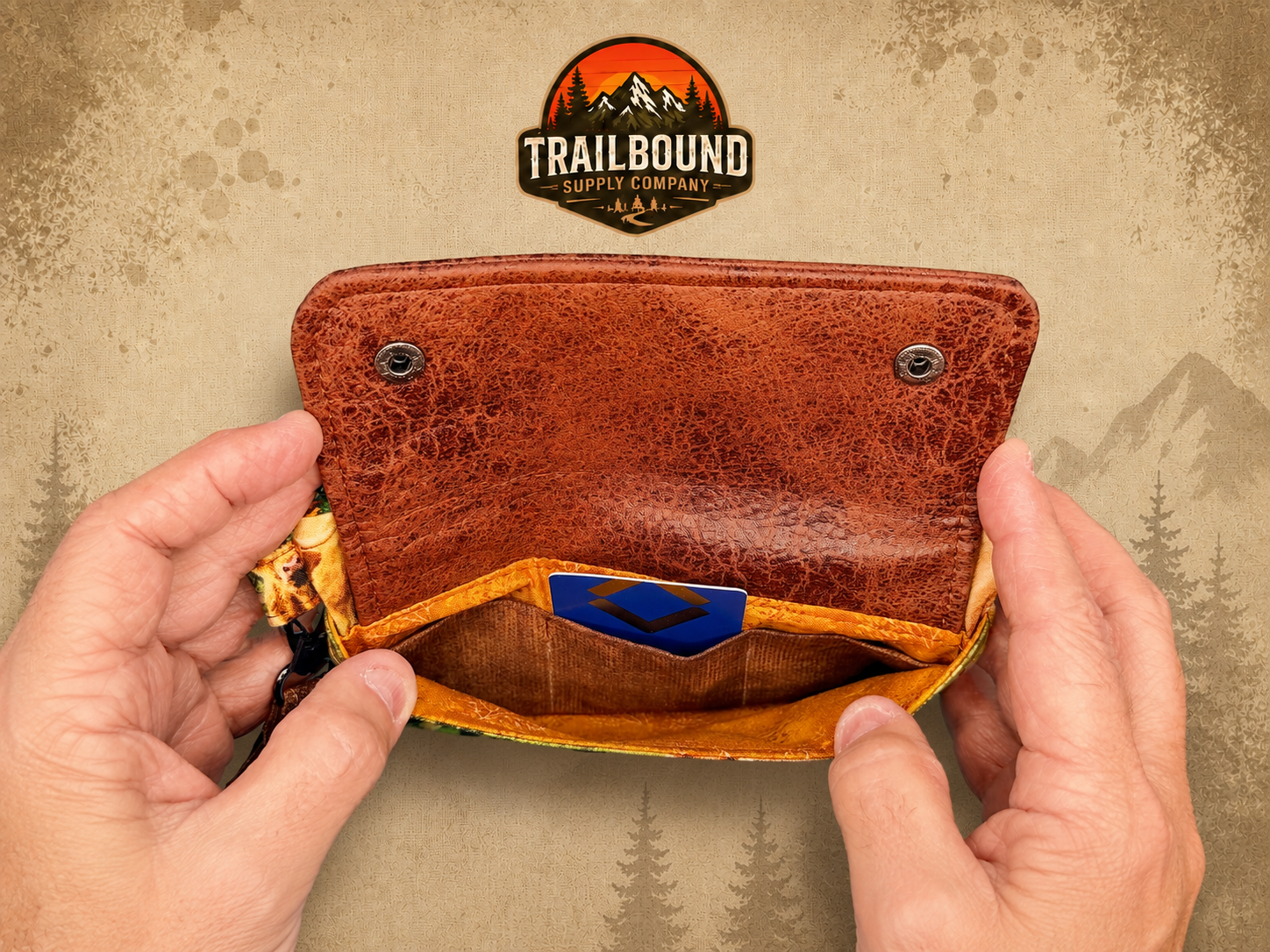 Handmade Highland Cow Wrist Wallet – Zippered Running Wallet | Phone & Card Holder