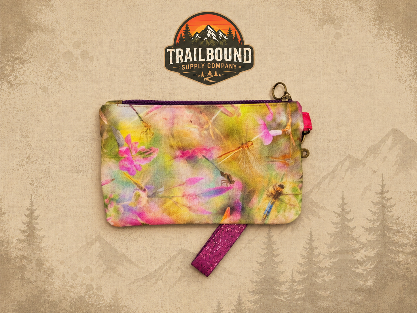 Handmade Dragonfly Wristlet – Phone & Card Wristlet Purse | Removable Strap