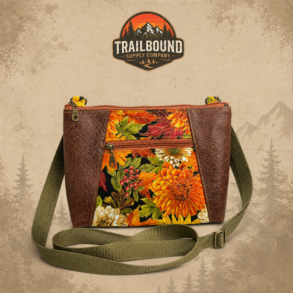 Handmade Floral Crossbody Bag – Adjustable Strap | Everyday Carry Purse