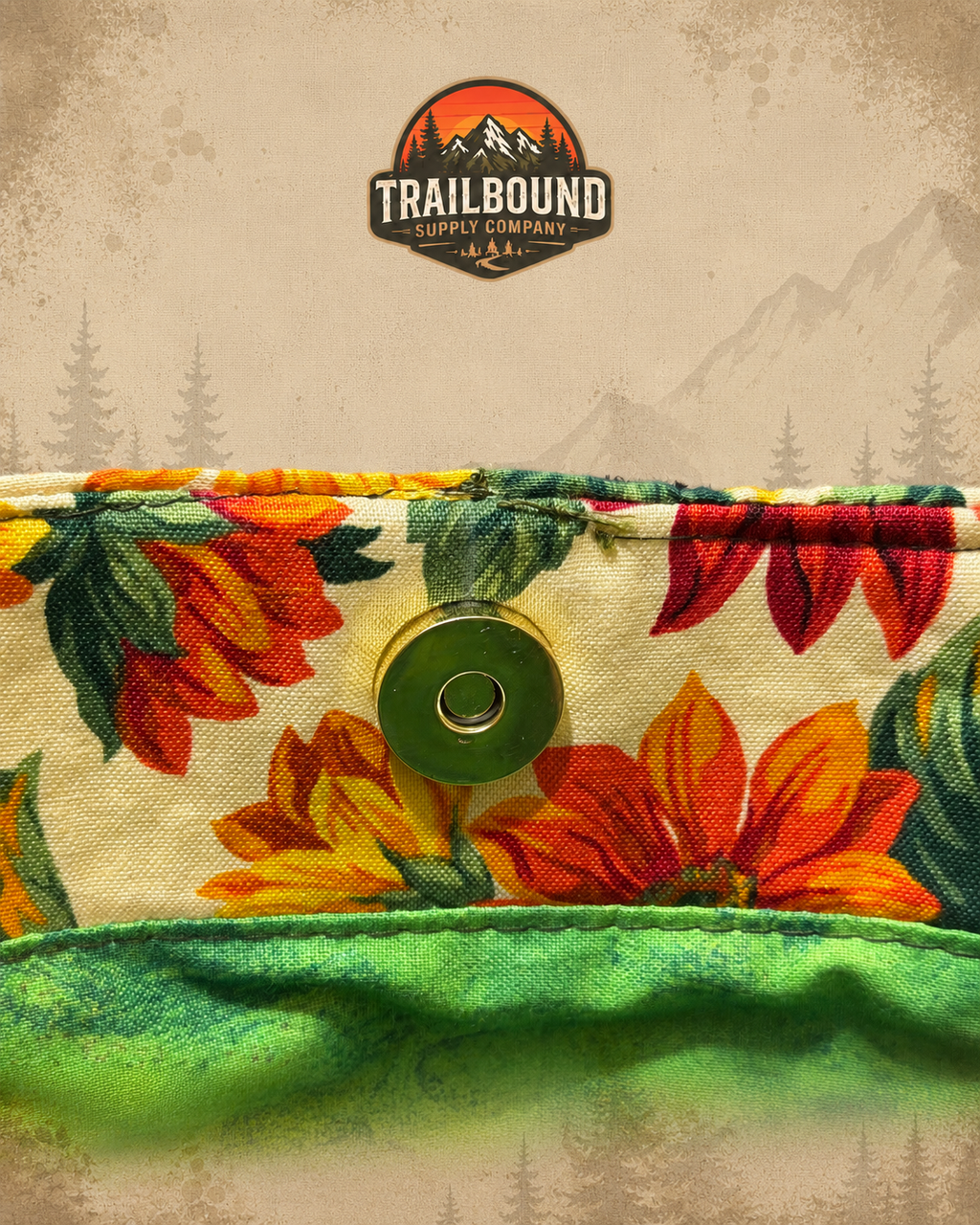 Handmade Floral Print Tote Bag – Structured Everyday Tote | Market & Work Bag